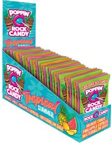 Popping Rock Tropical Summer 36 Pk Display - Mango Tango - Pineapple Express - Watermelon Sugar