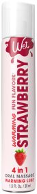 Wet Warming Fun Flavors - Strawberry - 4 in 1 Lubricant 1 Oz