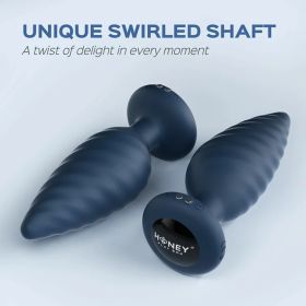 Noah - App Controlled Rotating Butt Plug - Blue