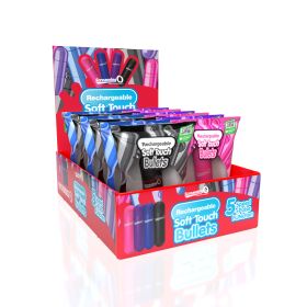 Screaming O Soft Touch Rechargeable Bullets - 12 Count Pop Display Box