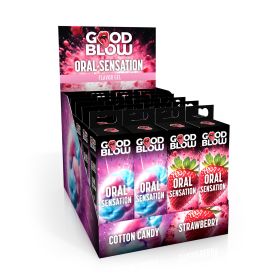 Oral Sensation Gel Pop Display Strawberry/cotton  Candy