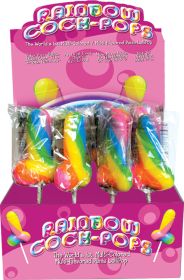 Display Rainbow Cock-Pop 12 Pieces