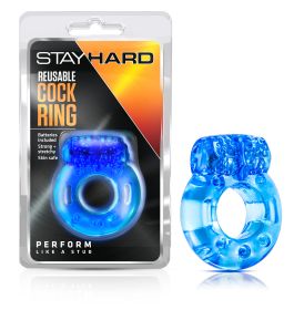 Stay Hard Reusable Cock Ring - Blue