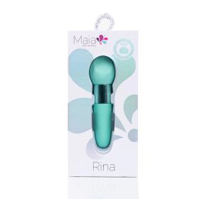 Rina Rechargeable Dual Motor Silicone 15- Function Vibrator - Green