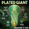 Stegosaurus Spiky Reptile Silicone Dildo - Green