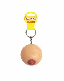 Super Fun Key Chain, Squishy Boob - Sold in 6pk